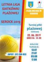 Plakat Letnia Liga Siatkówki Plażowej