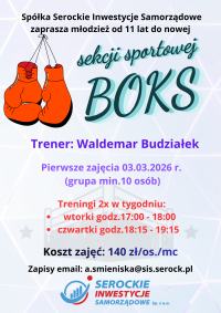 Spółka Serockie Inwestycje Samorządowe zaprasza do udziału w nowej sekcji sportowej