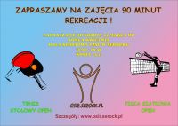 Wznawiamy zajęcia 90 minut rekreacji w soboty !