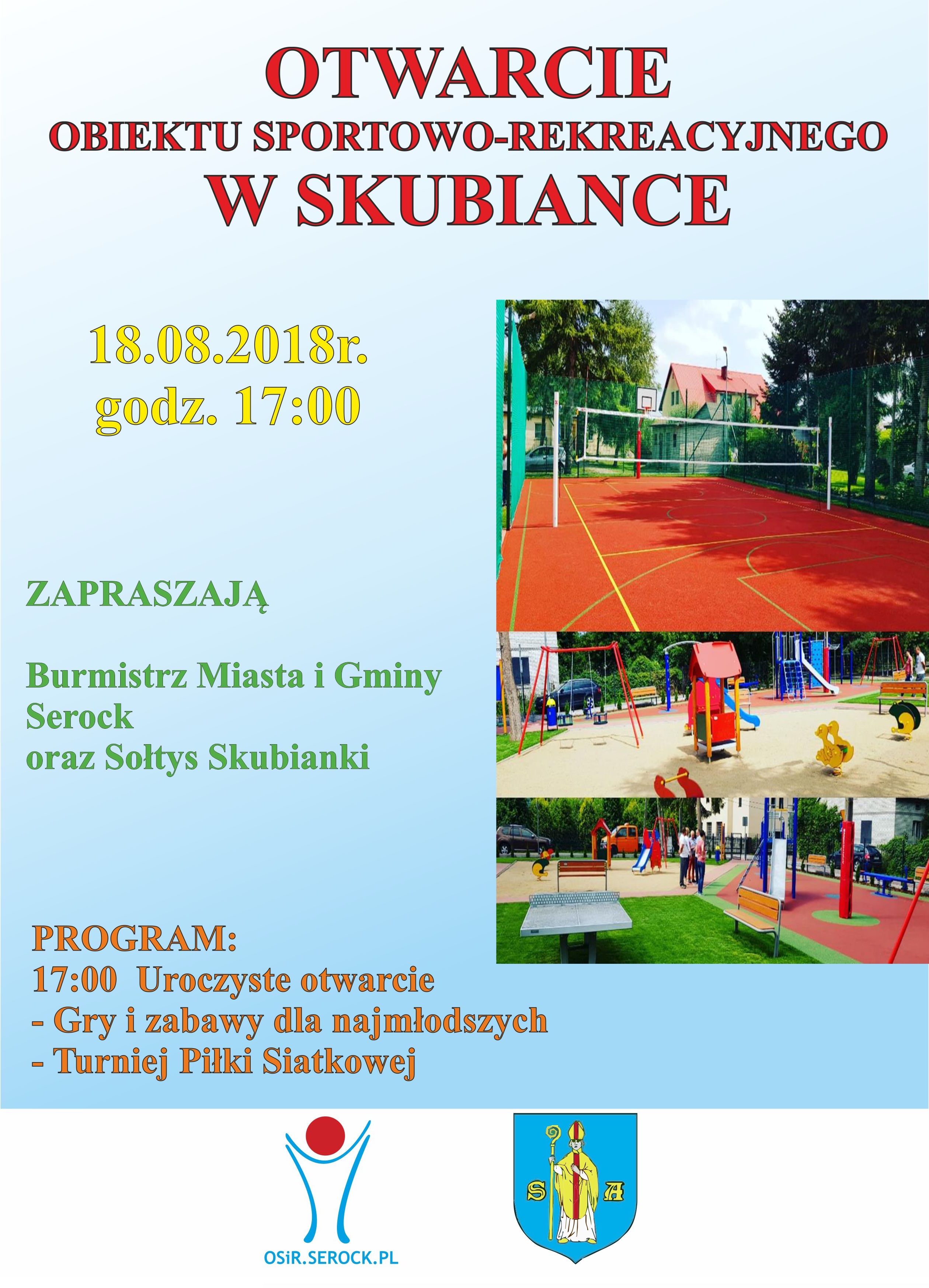 Otwarcie obiektu sportowo-rekreacyjnego w Skubiance