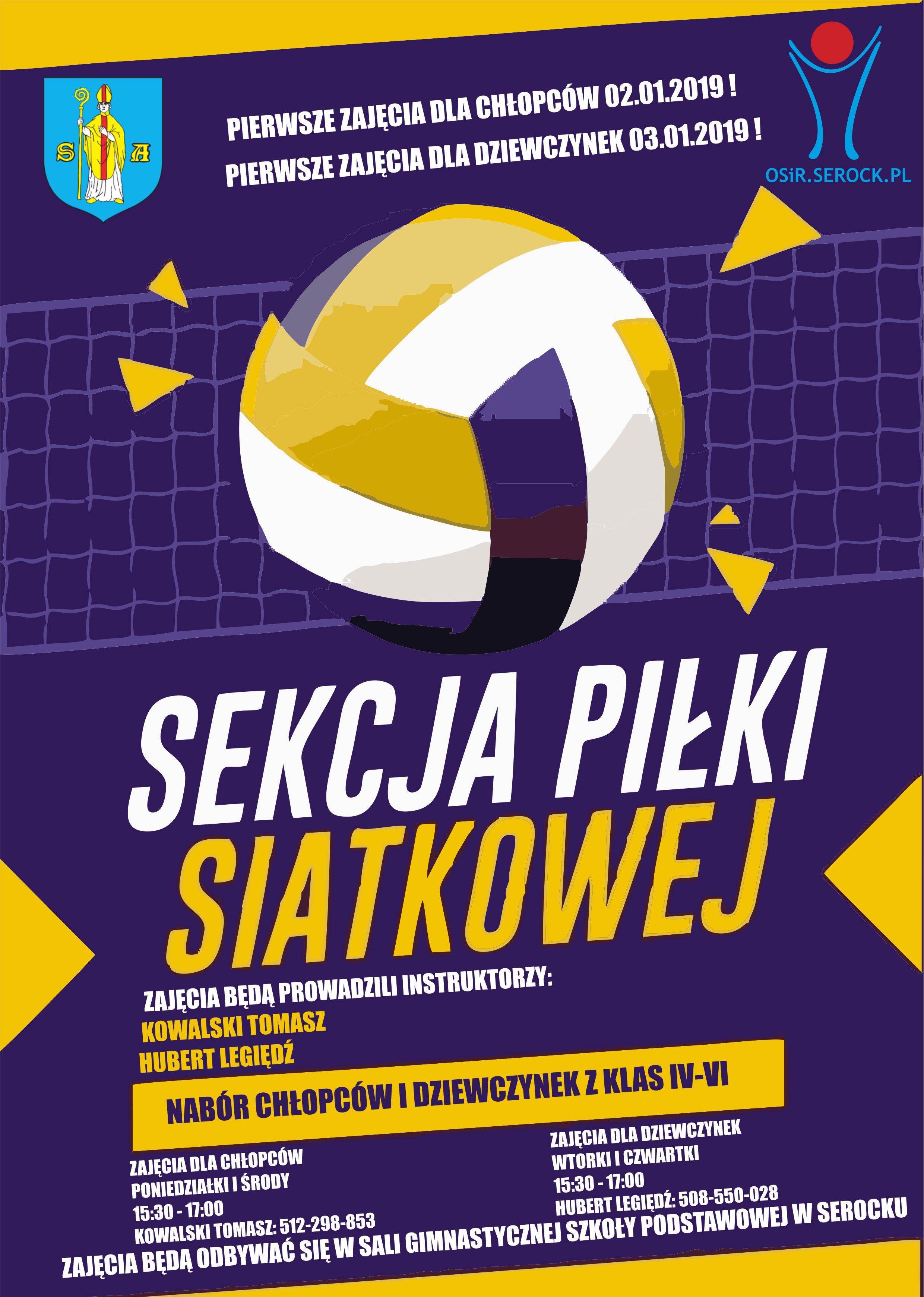 Rusza Sekcja Piłki Siatkowej w Serocku !