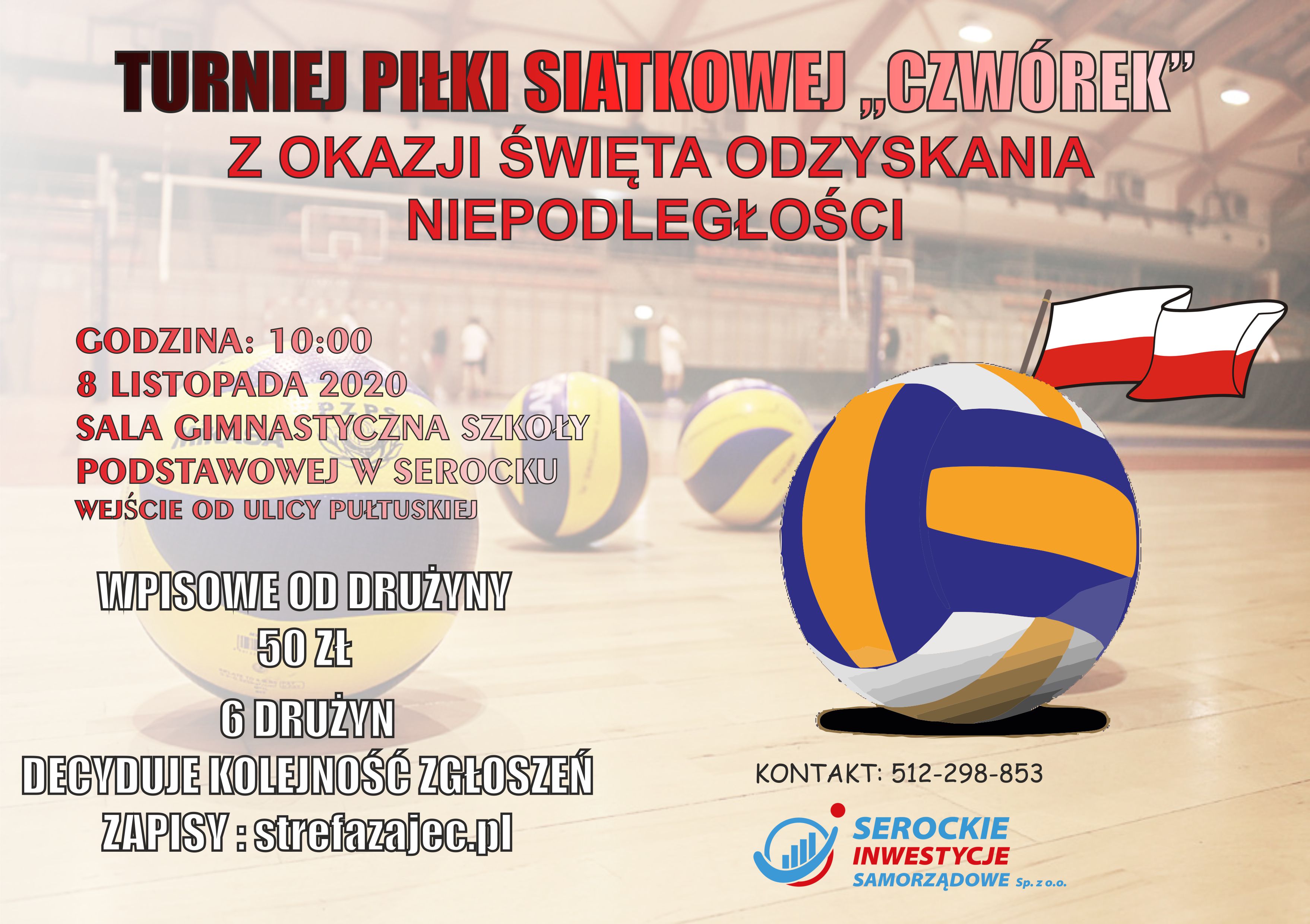 Turniej "czwórek" siatkarskich 08.11.2020r.